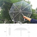 三摺透明全自動折疊傘