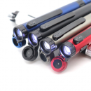 Outdoor tool light pen, LED compass, touchscreen phone holder, ballpoint pen