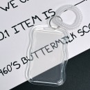 Transparent sliding cover card holder