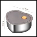 Stainless Steel Heart-Shaped Lunch Box Stainless Steel Heart-Shaped Lunch Box