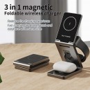 Foldable Wireless Magnetic Three-In-One Charger