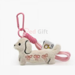 Cartoon dachshund pendant keychain