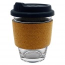 Carlo Glass Coffee Cup - Cork Band