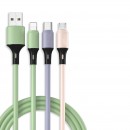 Silicone Three In One Charging Line