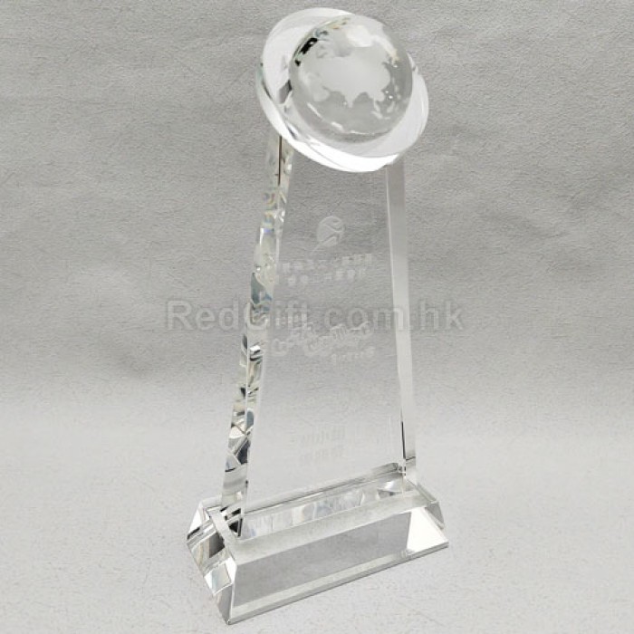 訂製水晶獎座 - 康樂及文化事務署