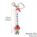 Christmas atmosphere keychain pendant woven lanyard