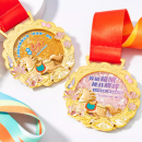 定制马年金属流沙奖牌