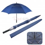 27寸雙層防風超長直柄廣告傘
