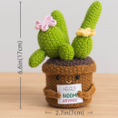 Knitted flower plant pot
