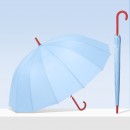 多巴胺撞色直杆长柄雨伞