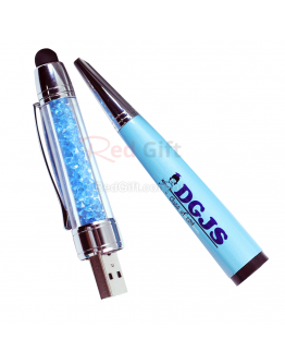 Crystal USB Pen With Stylus