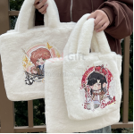 Plush bag rabbit fur bag