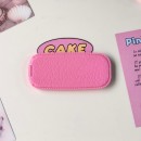 仿皮紋手機支架折疊鏡 仿皮紋手機支架折疊鏡