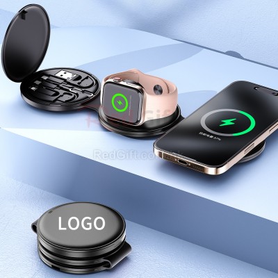 三合一快充磁吸充電多功能資料線盒