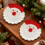 圣诞棉绳编织隔热垫