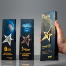 Symphony Metal Star Crystal Trophy