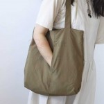 純色日係尼龍斜挎包