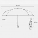 指环柄五折黑胶伞