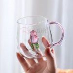 3D Three-Dimensional Small Animals And Plants Glass Water Cup