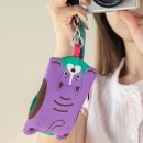 Wristband phone lanyard with storage bag