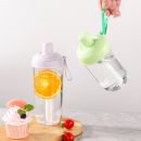 Plastic straw water cup