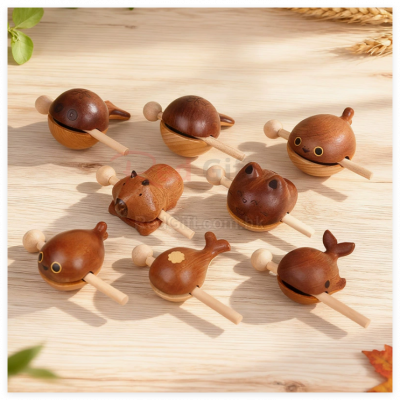 Stress-Relieving Wooden Fish