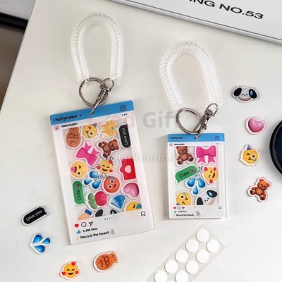 Customized Acrylic Shake Photo Frame Key Pendant