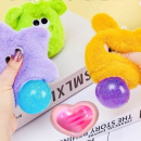 毛絨小怪獸減壓吐泡發洩球捏捏樂