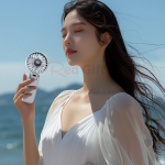 掛脖折疊數顯風扇