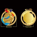 Basketball Metal Medal