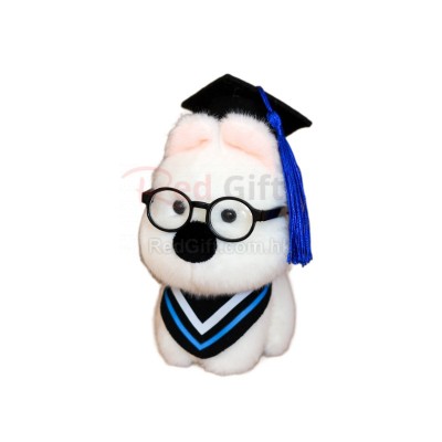 West Highland White Terrier Plush Graduation Doll
