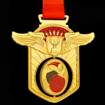 Table Tennis Hollow Rotating Medal