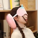 Foldable U-Shaped Pillow with Eye Mask