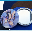 毛绒吧唧双层小镜子 毛绒吧唧双层小镜子