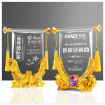 創意水晶錦旗獎座
