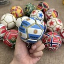 Football Stress Relief Ball-shaped Button Keychain
