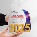 創意金屬水晶獎座