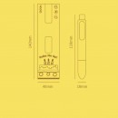 撞色胖胖按动中性笔