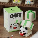 熊猫小狗動物積木玩具禮盒