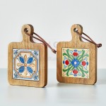 陶瓷實木杯墊隔熱墊