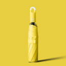 Automatic three-fold umbrella with buckle
