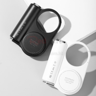 創意伸縮自帶線移動電源
