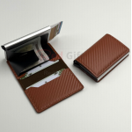 Automatically ejecting RFID card wallet