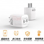 Double Type-C Travel Adapter