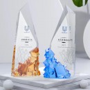 Rush Hour Glass Crystal Trophy