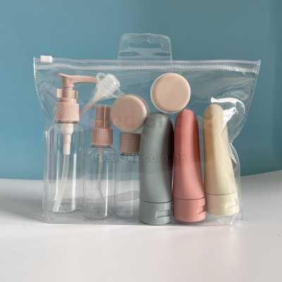 Portable travel empty bottle set