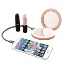 LED Dual Mirror Power Bank-Circle