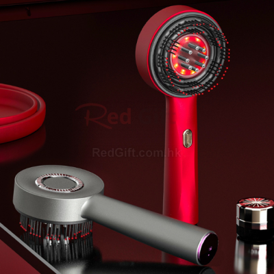 頭皮電動按摩梳生髮儀紅光養髮梳