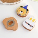 Magnetic refrigerator sticker bottle opener