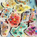 Custom Acrylic Map Fridge Magnets